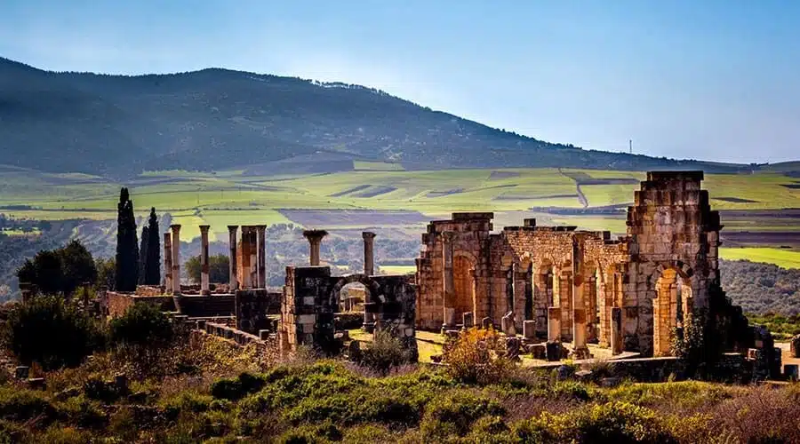 Roaman ruins of Volubilis Morocco