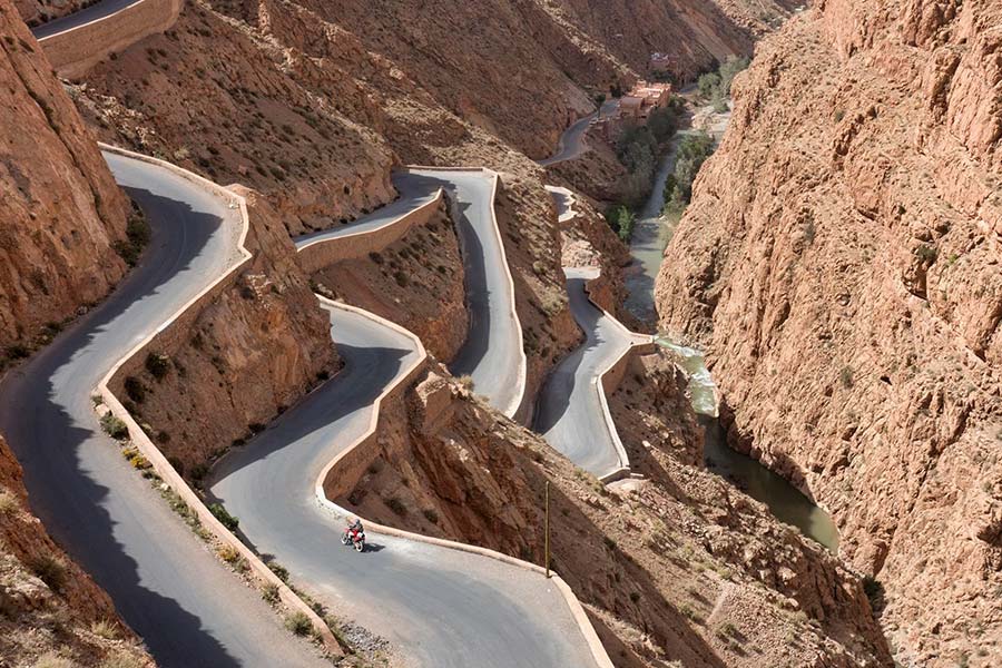 Dades Canyons twisty road