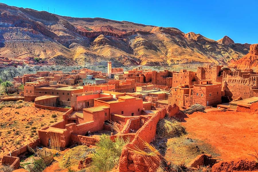 Dades Valley mud-brick Berber Village