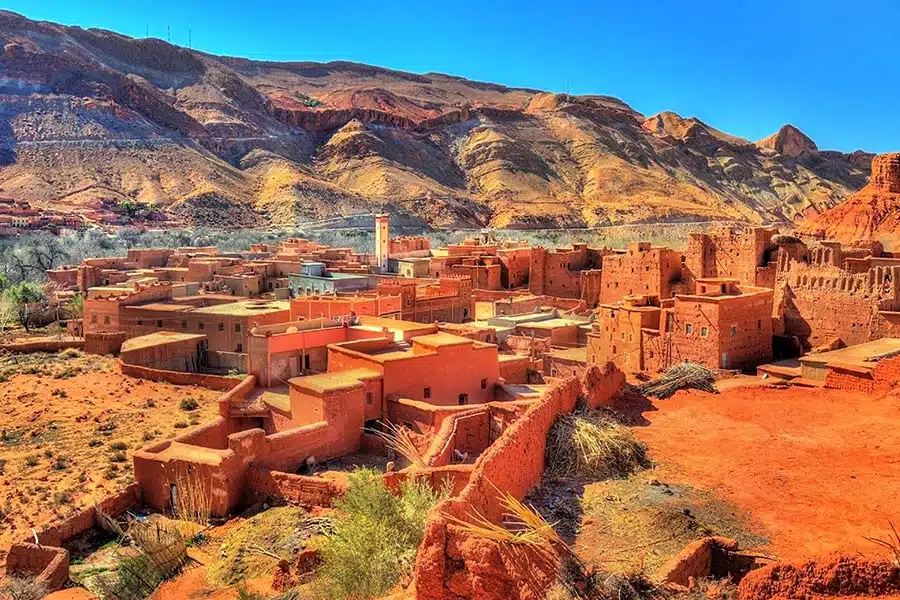 Dades Valley mud-brick Berber Village