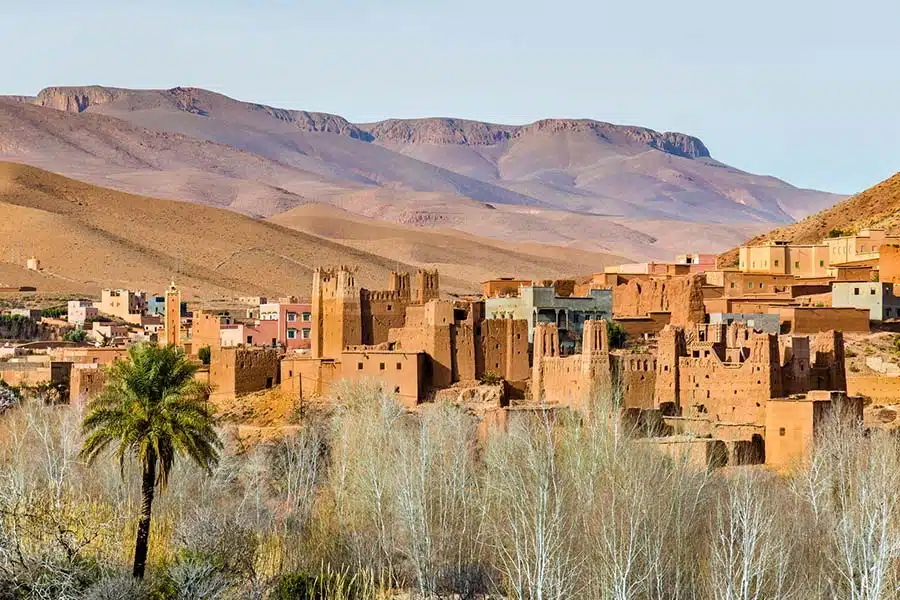 Mud-brick Kasbah in Dades Valley