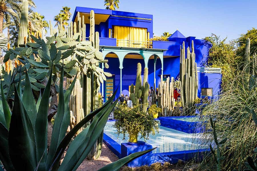 Majorelle Garden blue building